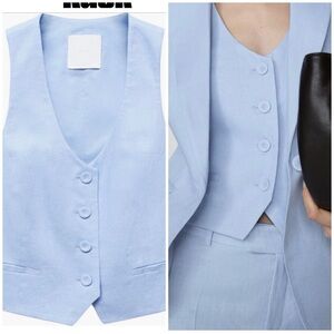 Mango Linen Suit Vest (Size Medium) NWT